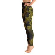 Activewear Athleisure Yoga Leggings similar to athleisure yoga leggings by Lululemon Athletica, Fabletics, Sweaty Betty, Under Armour, Nike, Nordstrom and Adidas for yoga, fitness, Pilates, workouts in moisture-wicking fabric, high fashion prints and bright colors for hiking, camping, surfing, running, swimming, snorkeling, and other outdoor activities as well as lounging, meditation, stretching and relaxing, all for the city girl
