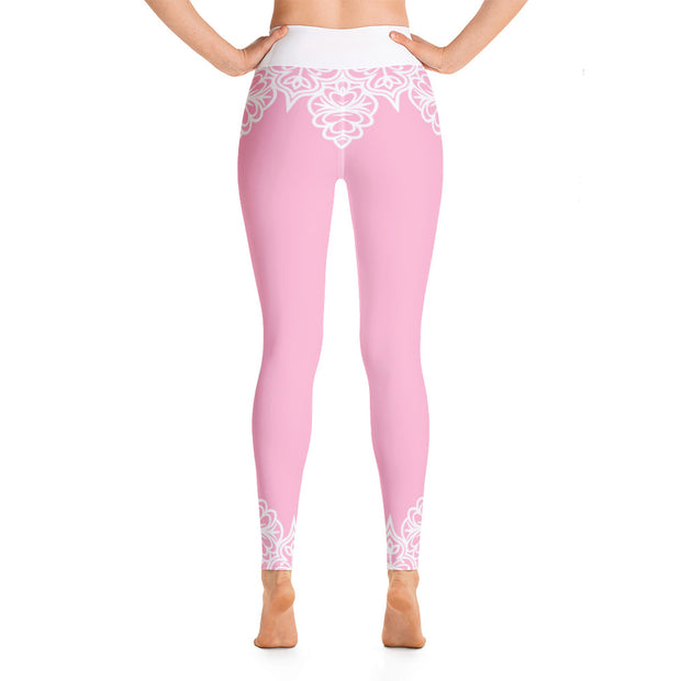 Pretty In Pink Yoga Leggings