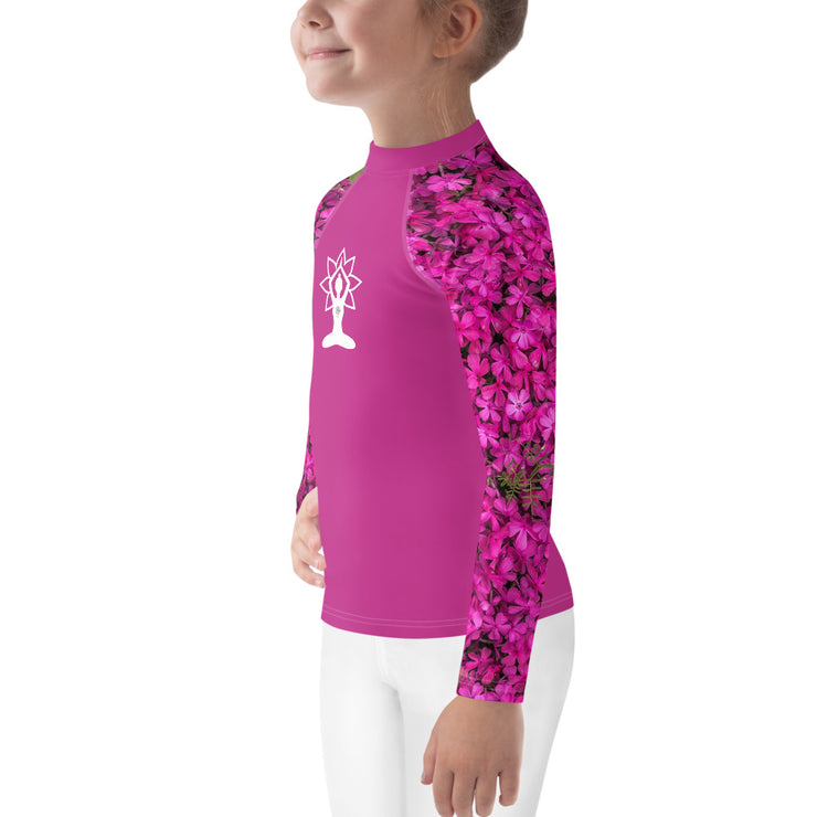 "Jane Fell In the Flower Garden....Again" Little Lady Fitness Rash Guard Top