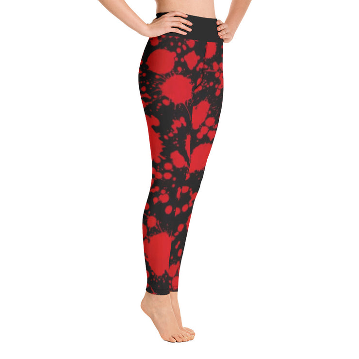 Activewear Athleisure Yoga Leggings similar to athleisure yoga leggings by Lululemon Athletica, Fabletics, Sweaty Betty, Under Armour, Nike and Adidas for yoga, fitness, Pilates, workouts in moisture-wicking fabric, high fashion prints and bright colors for hiking, camping, surfing, running, swimming, snorkeling, and other outdoor activities as well as lounging, meditation, stretching and relaxing, all for the city girl