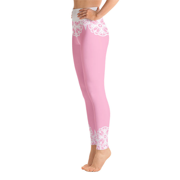 Pretty In Pink Yoga Leggings