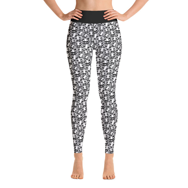 Activewear Athleisure Yoga Leggings similar to athleisure yoga leggings by Lululemon Athletica, Fabletics, Sweaty Betty, Under Armour, Nike, Nordstrom and Adidas for yoga, fitness, Pilates, workouts in moisture-wicking fabric, high fashion prints and bright colors for hiking, camping, surfing, running, swimming, snorkeling, and other outdoor activities as well as lounging, meditation, stretching and relaxing, all for the city girl