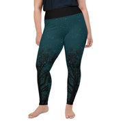 Athleisure Plus Size Leggings with great prints and colorful patterns like Athleisure leggings by Lululemon Athletica, Fabletics, Sweaty Betty, Under Armour, Nike and Adidas 