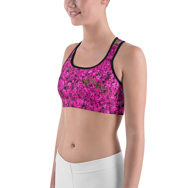 "Jane Fell in the Flower Garden...Again" Sports Bra