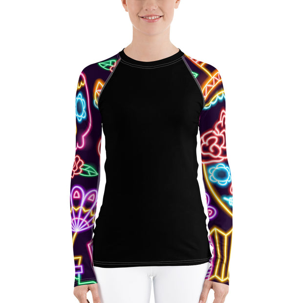 "Viva" Land & Sea Fitness Top in Black