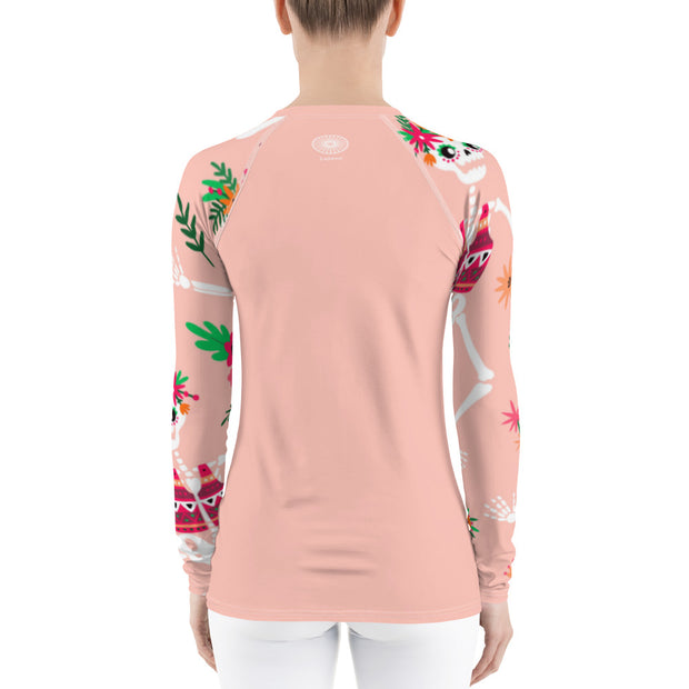 "Sensational Señorita" Land & Sea Fitness Top in Blush Pink