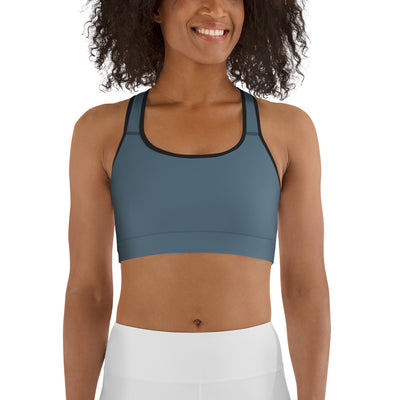 LSB Unpadded Fitness Bra in Blue Stone