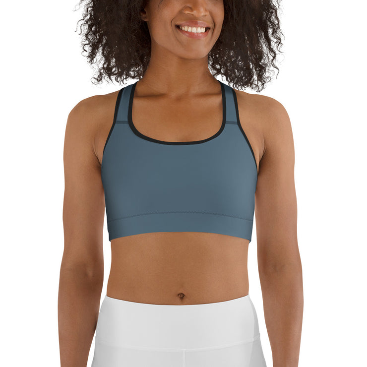 LSB Unpadded Fitness Bra in Blue Stone