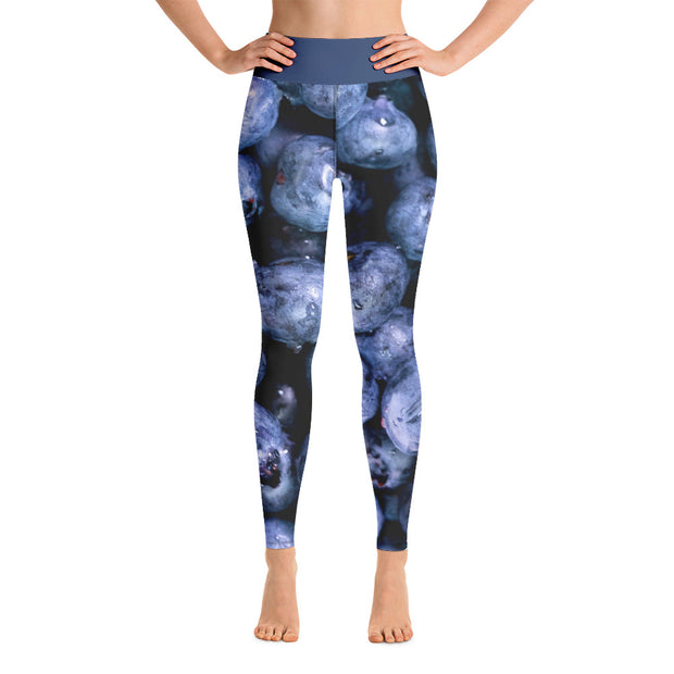Bombastic Blueberries Yoga Leggings
