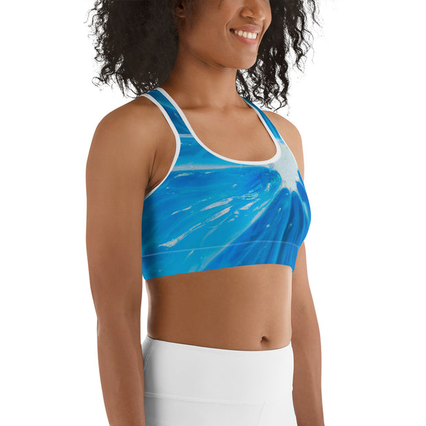 Citrus Blues Sports Bra