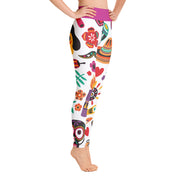 Activewear Athleisure Yoga Leggings similar to athleisure yoga leggings by Lululemon Athletica, Fabletics, Sweaty Betty, Under Armour, Nike, Nordstrom and Adidas for yoga, fitness, Pilates, workouts in moisture-wicking fabric, high fashion prints and bright colors for hiking, camping, surfing, running, swimming, snorkeling, and other outdoor activities as well as lounging, meditation, stretching and relaxing, all for the city girl