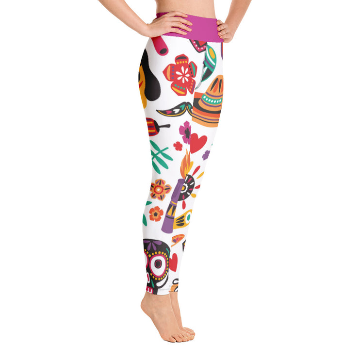 Activewear Athleisure Yoga Leggings similar to athleisure yoga leggings by Lululemon Athletica, Fabletics, Sweaty Betty, Under Armour, Nike, Nordstrom and Adidas for yoga, fitness, Pilates, workouts in moisture-wicking fabric, high fashion prints and bright colors for hiking, camping, surfing, running, swimming, snorkeling, and other outdoor activities as well as lounging, meditation, stretching and relaxing, all for the city girl