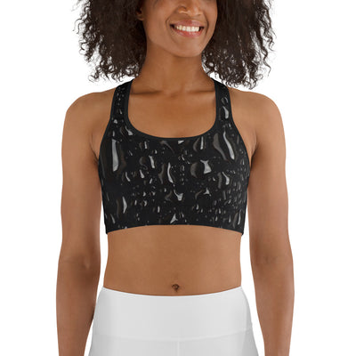 Jet Black Sports Bra