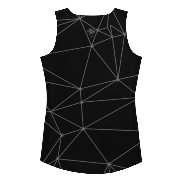 LSB GeoLine Fitness Tank Top in Jet Black