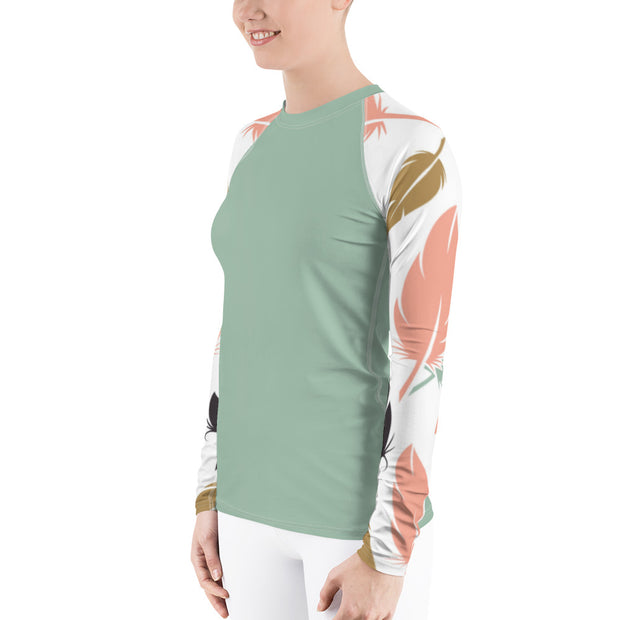 Flirty Feathers Fitness Top