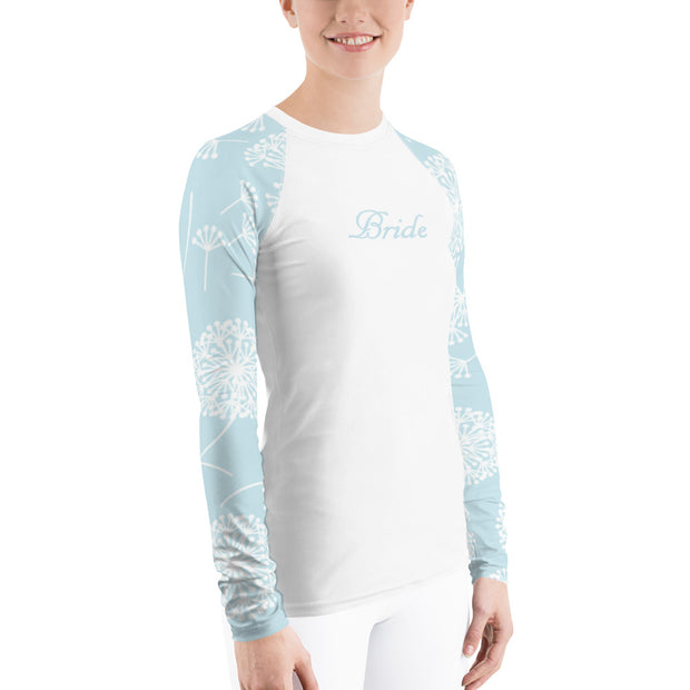 Powder Blue Puff Bride Fitness Top