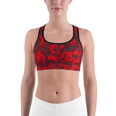 "Gypsy Heart" Unpadded Fitness Bra