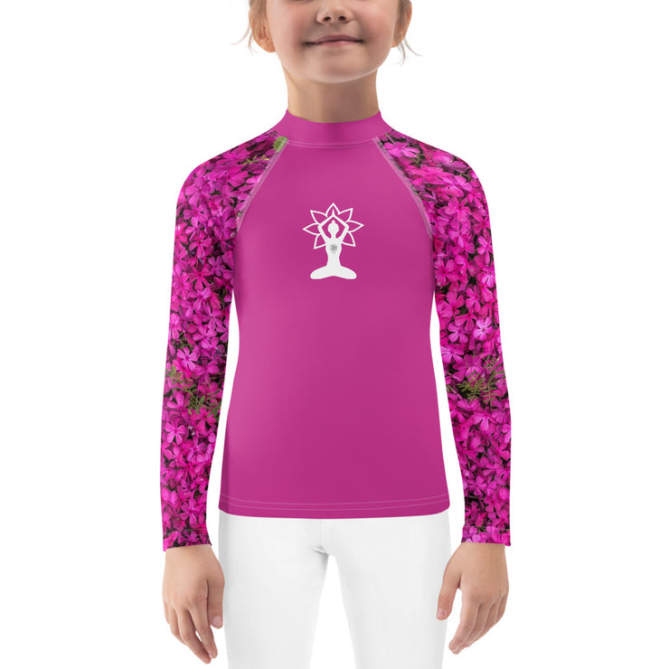 "Jane Fell In the Flower Garden....Again" Little Lady Fitness Rash Guard Top