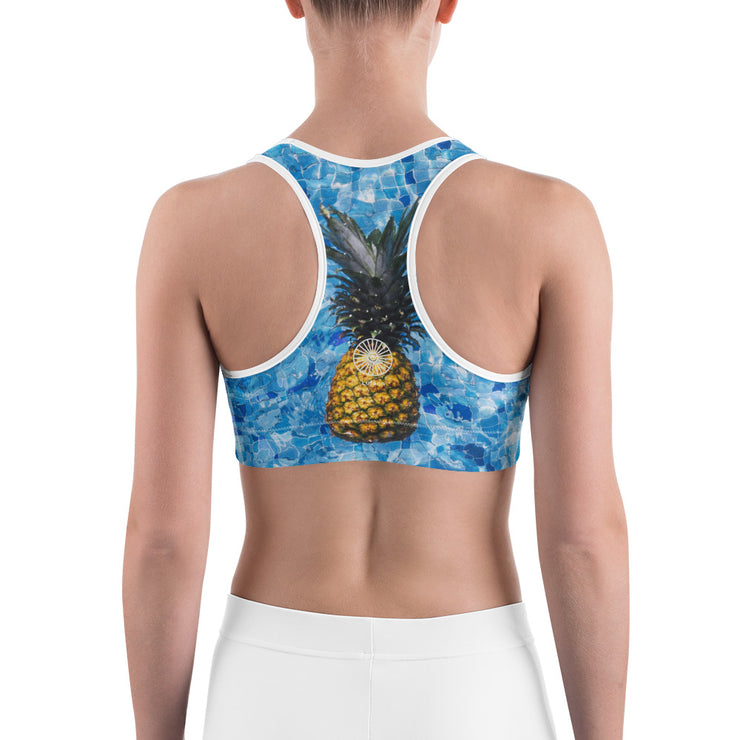 "Who Threw the Pineapple In the Pool?" Sports Bra