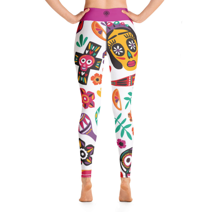 Activewear Athleisure Yoga Leggings similar to athleisure yoga leggings by Lululemon Athletica, Fabletics, Sweaty Betty, Under Armour, Nike, Nordstrom and Adidas for yoga, fitness, Pilates, workouts in moisture-wicking fabric, high fashion prints and bright colors for hiking, camping, surfing, running, swimming, snorkeling, and other outdoor activities as well as lounging, meditation, stretching and relaxing, all for the city girl