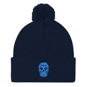"Sugar Skull" Pom-Pom Knit Hat