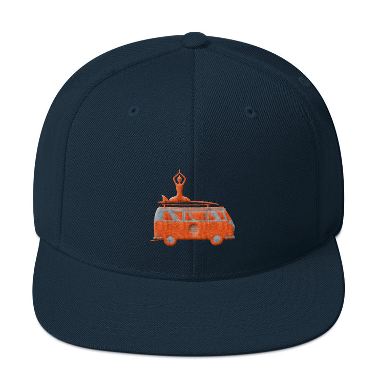 "Maya" Flat Bill Snapback Cap