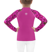 "Jane Fell In the Flower Garden....Again" Little Lady Fitness Rash Guard Top