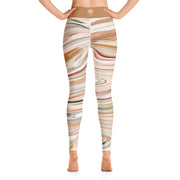Activewear Athleisure Yoga Leggings similar to athleisure yoga leggings by Lululemon Athletica, Fabletics, Sweaty Betty, Under Armour, Nike, Nordstrom and Adidas for yoga, fitness, Pilates, workouts in moisture-wicking fabric, high fashion prints and bright colors for hiking, camping, surfing, running, swimming, snorkeling, and other outdoor activities as well as lounging, meditation, stretching and relaxing, all for the city girl