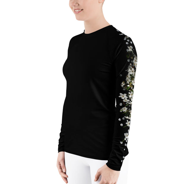 "Floral Tattoo" Land & Sea Fitness Top