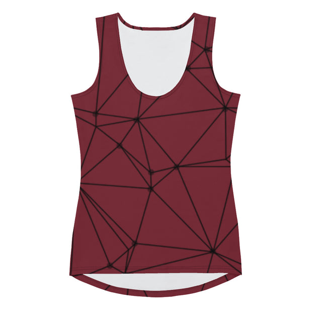 LSB GeoLine Fitness Tank Top in Biking Red