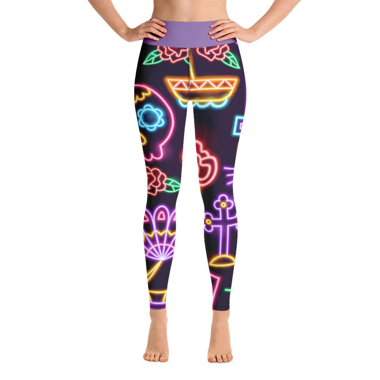 Activewear Athleisure Yoga Leggings similar to athleisure yoga leggings by Lululemon Athletica, Fabletics, Sweaty Betty, Under Armour, Nike, Nordstrom and Adidas for yoga, fitness, Pilates, workouts in moisture-wicking fabric, high fashion prints and bright colors for hiking, camping, surfing, running, swimming, snorkeling, and other outdoor activities as well as lounging, meditation, stretching and relaxing, all for the city girl