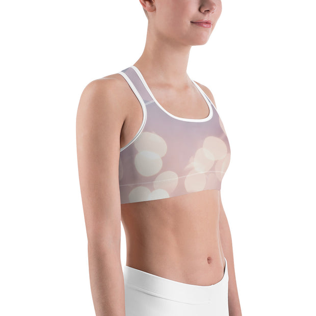 "Pink Skies" Unpadded Fitness Bra
