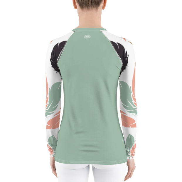 Flirty Feathers Fitness Top