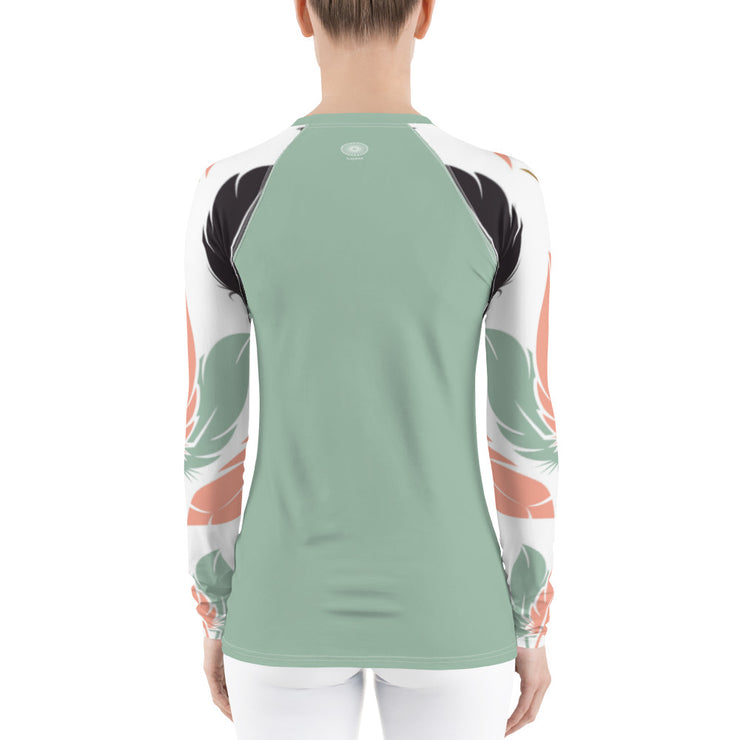 Flirty Feathers Fitness Top