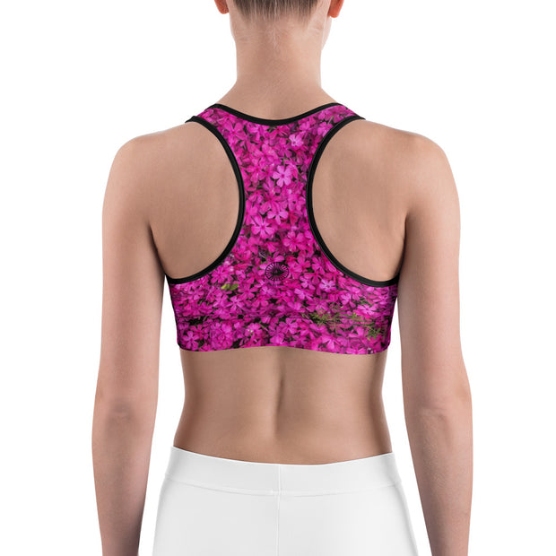 "Jane Fell in the Flower Garden...Again" Sports Bra