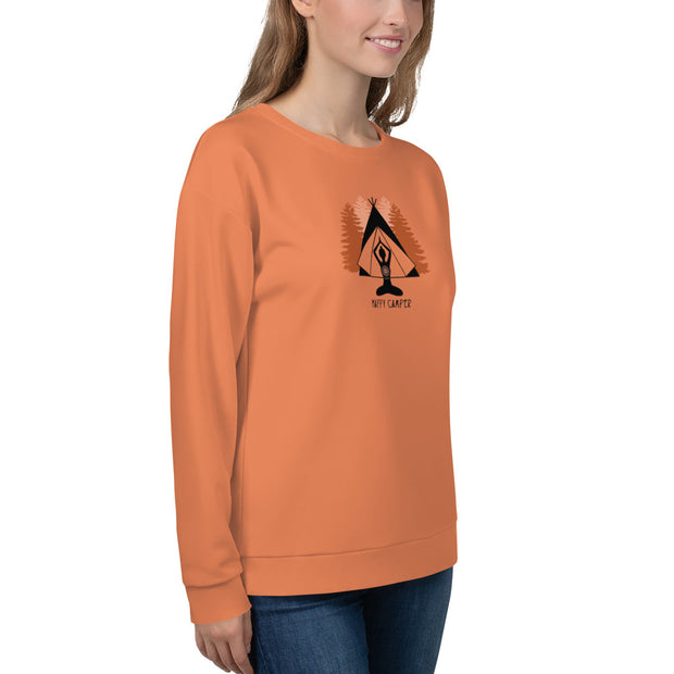 "Happy Camper" Pullover Fitness Sweatshirt
