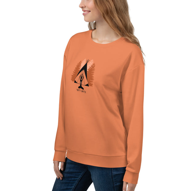 "Happy Camper" Pullover Fitness Sweatshirt