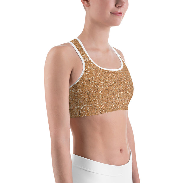 "Desert Gold" Unpadded Fitness Bra