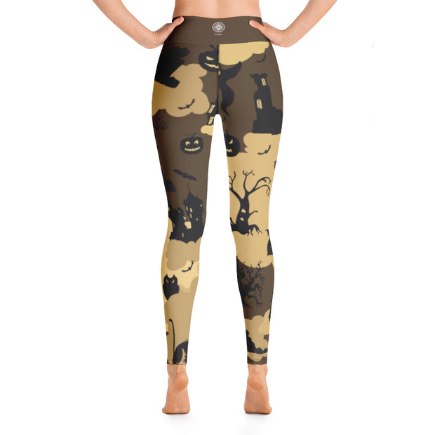 Activewear Athleisure Yoga Leggings similar to athleisure yoga leggings by Lululemon Athletica, Fabletics, Sweaty Betty, Under Armour, Nike, Nordstrom and Adidas for yoga, fitness, Pilates, workouts in moisture-wicking fabric, high fashion prints and bright colors for hiking, camping, surfing, running, swimming, snorkeling, and other outdoor activities as well as lounging, meditation, stretching and relaxing, all for the city girl