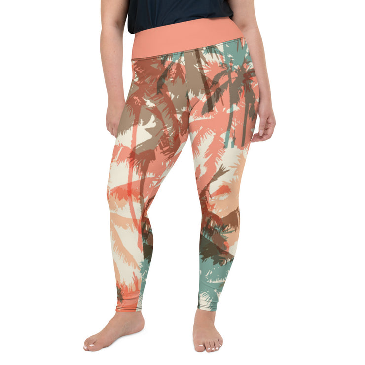Athleisure Plus Size Leggings with great prints and colorful patterns like Athleisure leggings by Lululemon Athletica, Fabletics, Sweaty Betty, Under Armour, Nike and Adidas 