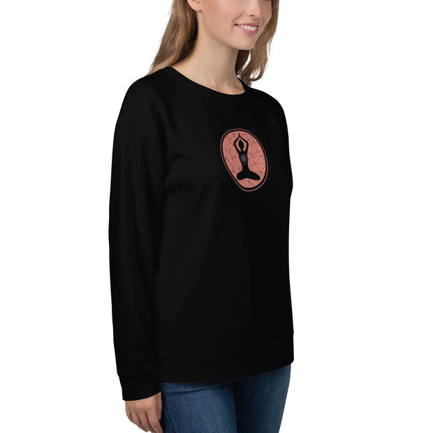 LSB "Lujann Girl" Classic Crewneck Sweatshirt in Crabapple