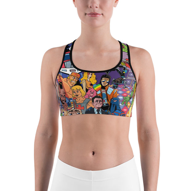 The 80's Ruled! Sports bra