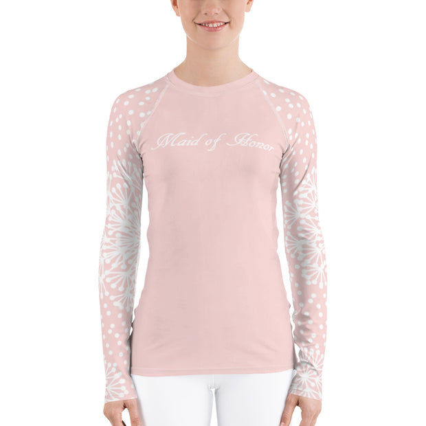 Pink Powder Puff Maid of Honor Fitness Top