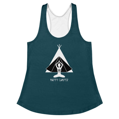 "Happy Camper" Racerback Fitness Tank Top
