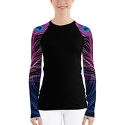 "Pretty As A Peacock" Land & Sea Fitness Top