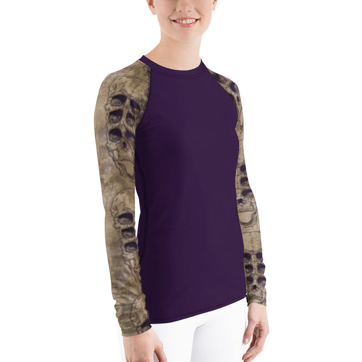 "Vintage Skulls" Land & Sea Fitness Top