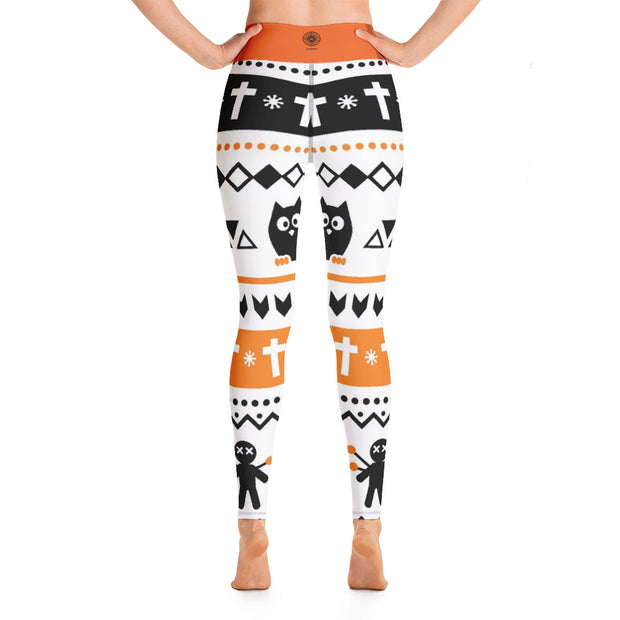 Activewear Athleisure Yoga Leggings similar to athleisure yoga leggings by Lululemon Athletica, Fabletics, Sweaty Betty, Under Armour, Nike, Nordstrom and Adidas for yoga, fitness, Pilates, workouts in moisture-wicking fabric, high fashion prints and bright colors for hiking, camping, surfing, running, swimming, snorkeling, and other outdoor activities as well as lounging, meditation, stretching and relaxing, all for the city girl