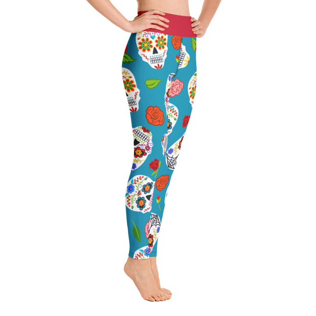 Activewear Athleisure Yoga Leggings similar to athleisure yoga leggings by Lululemon Athletica, Fabletics, Sweaty Betty, Under Armour, Nike, Nordstrom and Adidas for yoga, fitness, Pilates, workouts in moisture-wicking fabric, high fashion prints and bright colors for hiking, camping, surfing, running, swimming, snorkeling, and other outdoor activities as well as lounging, meditation, stretching and relaxing, all for the city girl