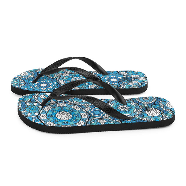 Pool Mosaic Flip-Flops