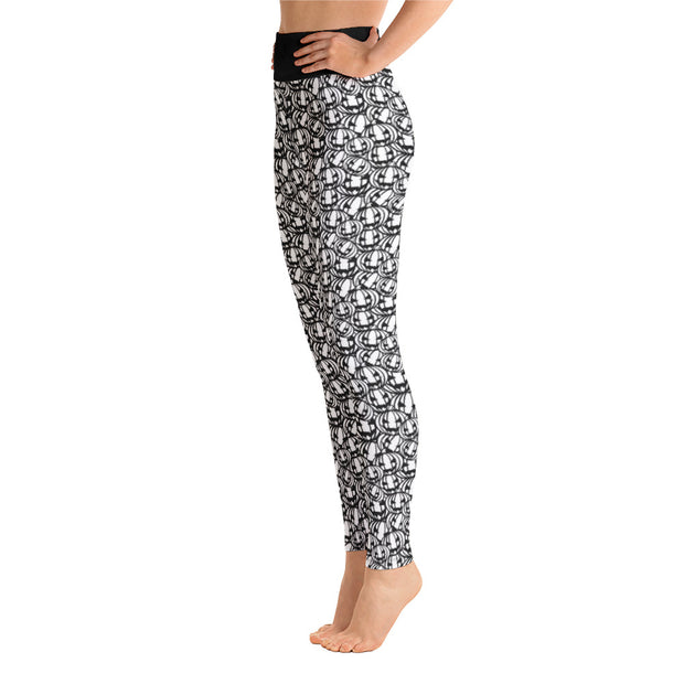 Activewear Athleisure Yoga Leggings similar to athleisure yoga leggings by Lululemon Athletica, Fabletics, Sweaty Betty, Under Armour, Nike, Nordstrom and Adidas for yoga, fitness, Pilates, workouts in moisture-wicking fabric, high fashion prints and bright colors for hiking, camping, surfing, running, swimming, snorkeling, and other outdoor activities as well as lounging, meditation, stretching and relaxing, all for the city girl
